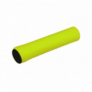 Pair of green silicone mtb grips 130 mm - 1