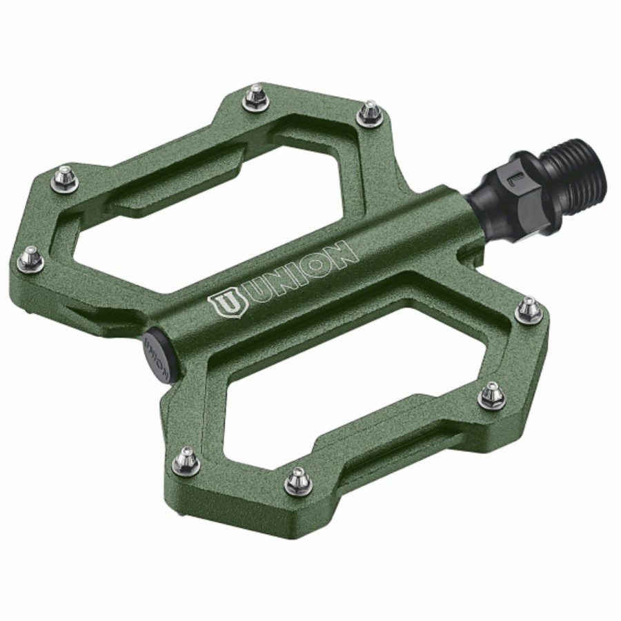 Pedales sp1210 freeride, cuerpo de aluminio verde - 1