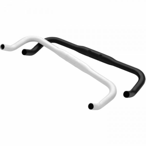 Single speed handlebar horns aluminum 25.4 x 400mm white - 1