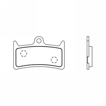 Paire de pads semi-métalliques polyvalents Hope v4/trickstuff/maxima - 1