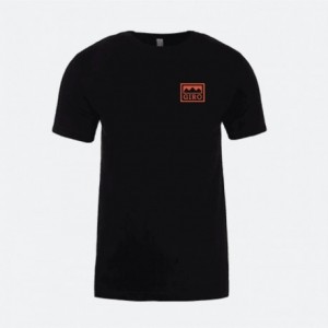 Schwarzes Bergalpen-T-Shirt für Herren, Größe S - 1