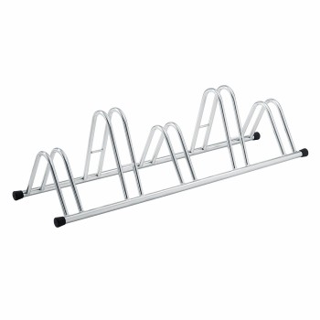 Rack 128x42cm x hauteur : 38cm 5 places en acier argenté - 1