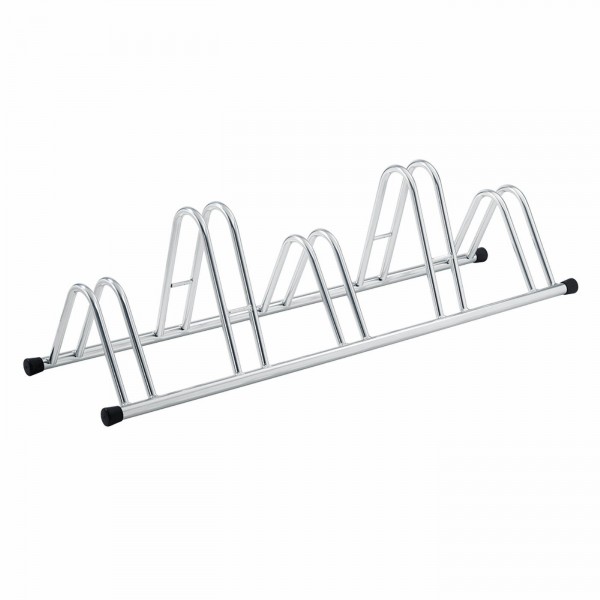 Rack 128x42cm x alto: 38cm 5 plazas en acero plateado - 1