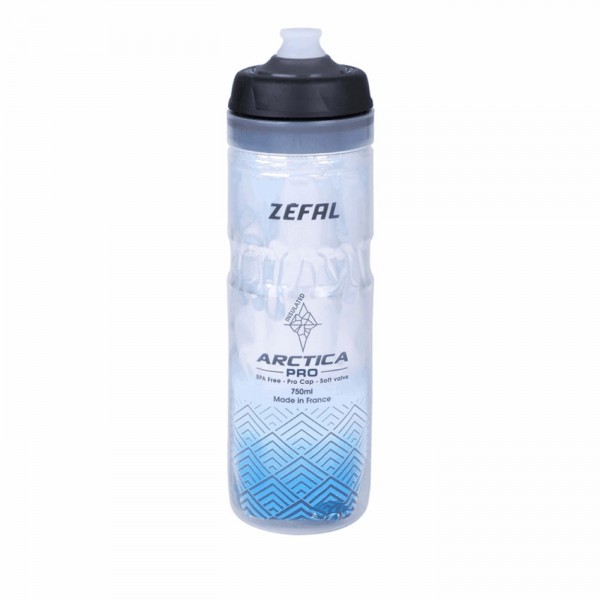 Arctica pro thermalwasserflasche 750ml silber/blau - 1