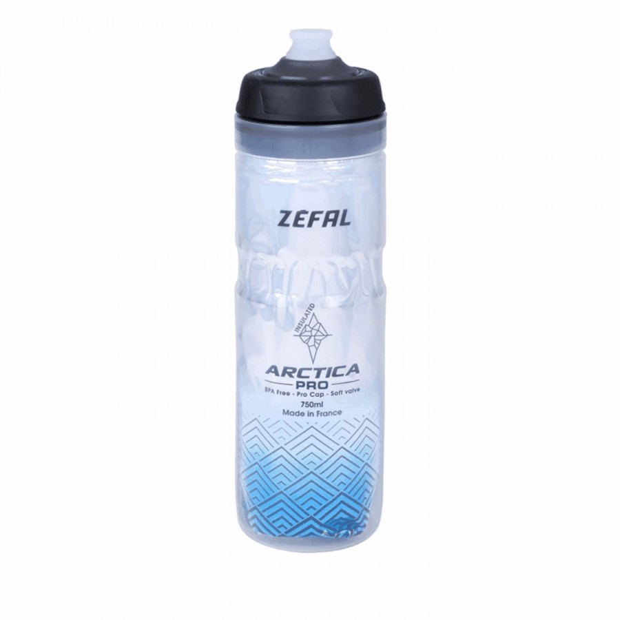 Arctica pro thermalwasserflasche 750ml silber/blau - 1
