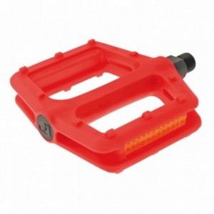 Pair of pedals freeride nylon red - 1