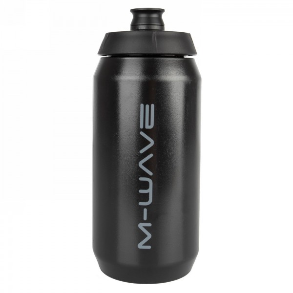 M-wave PBO 550 water bottle, plastic, 550 ml, black/black/black, on card - 1