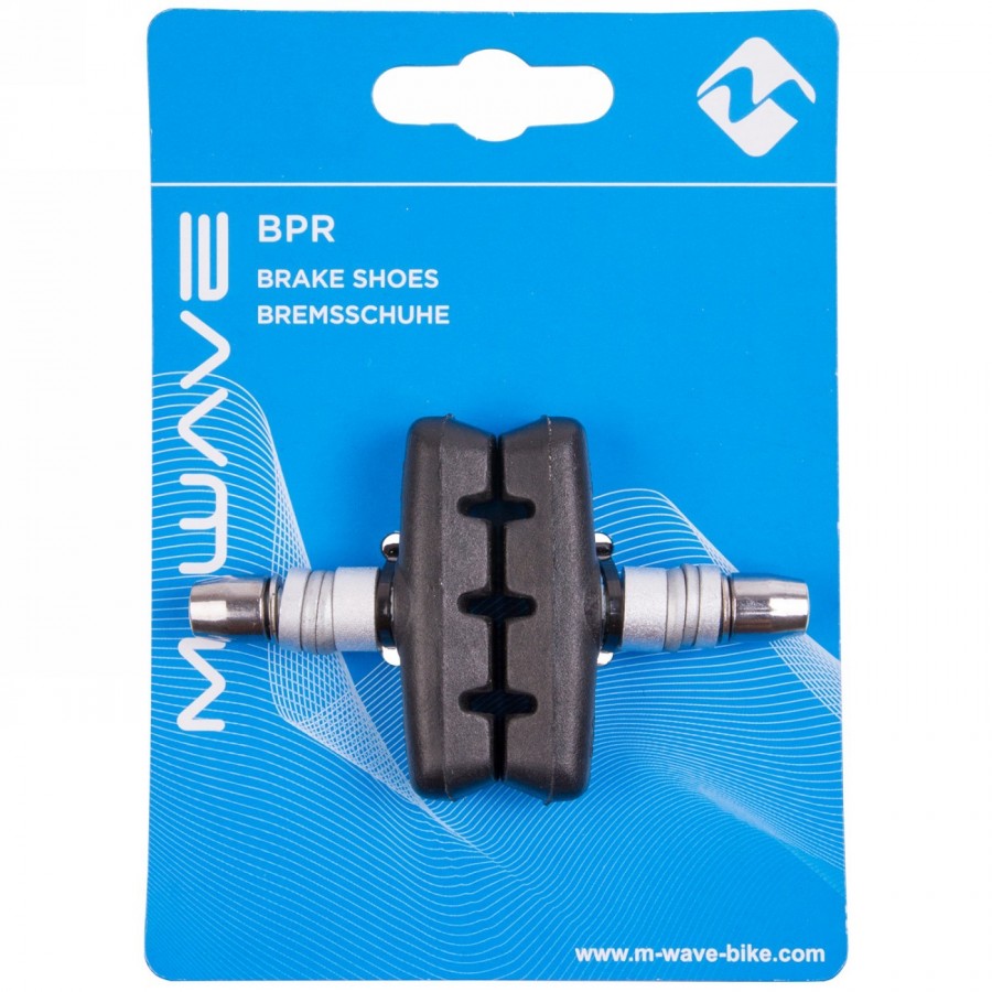 Brake shoe bpr-t m-wave, 55 mm, black, with bolt with thread and nut, in pairs on card - 3