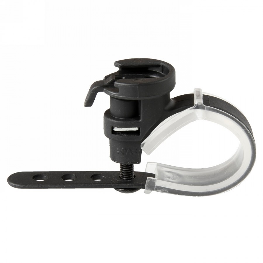 Super-mini bell, brass, black, adjustable holder for handlebars (22.-31.8 mm), on m-wave card - 4