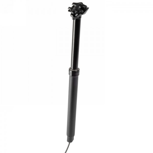 Telescopic seatpost for internal cable routing, diameter 30.9 mm, travel 150 mm (continuously adjustable), black, included - 1