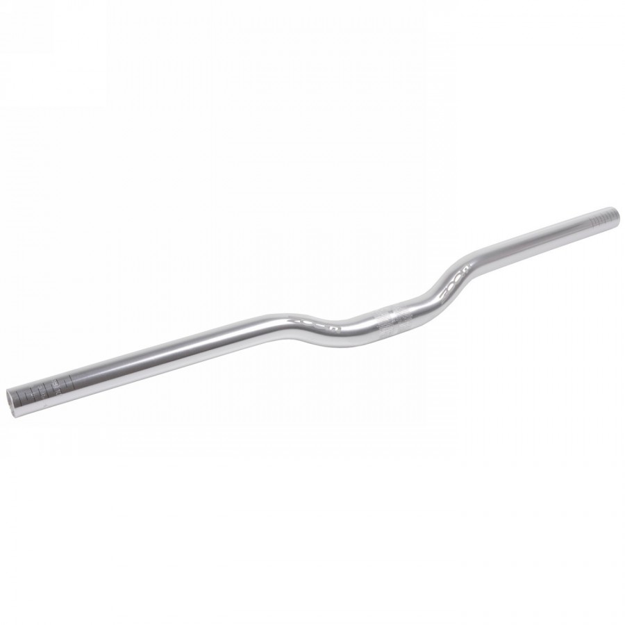 Mtb handlebar zoom, aluminium, silver polished, 620 mm, clamping 25.4 mm, 10 °, rise 30 mm, on card - 1