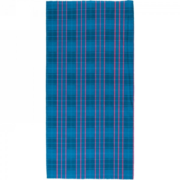 Neck/head scarf, 'blue red checkered', on m-wave paper - 1