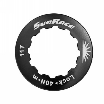 Aluminio cnc lockring 11 dientes negro - shimano - 1