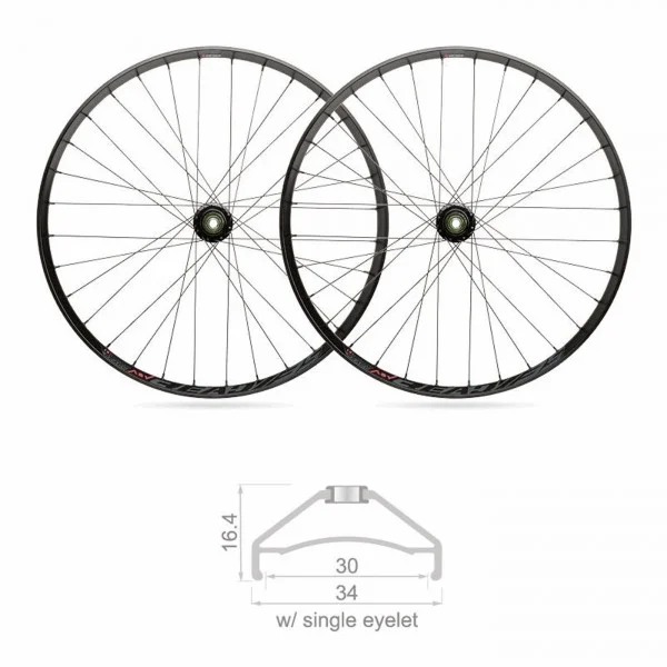 Paire de roues vtt ready tubeless 30mm x 27.5 microspline 12v - 1