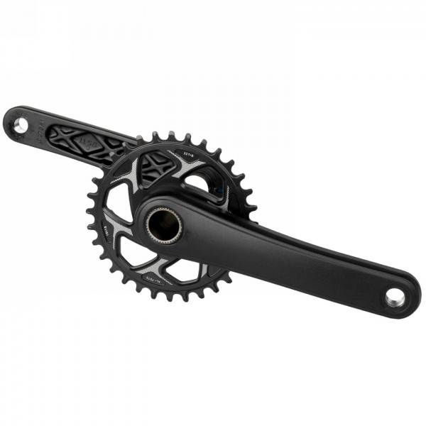 Crankset, for 11-speed, 175 mm aluminium crank, interchangeable aluminium chainring 32 narrow wide Z., crmo hollow axle, black, 