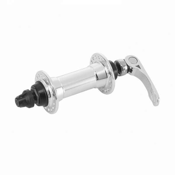 Front hub aluminum 36f silver bearings - 1