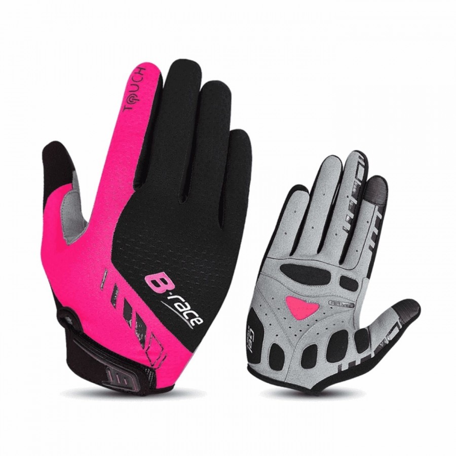 Gloves b-race bump gel pro black / fuchsia mis 2 tg. m. - 1