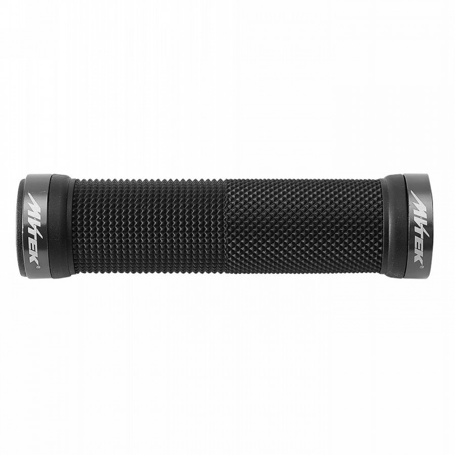 Mtb lockring rubber grips with black double locking - 1