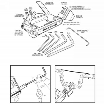 Kit chiavi multiuso wayside 18 attrezzi - 3 - Estrattori e strumenti - 0768686678035