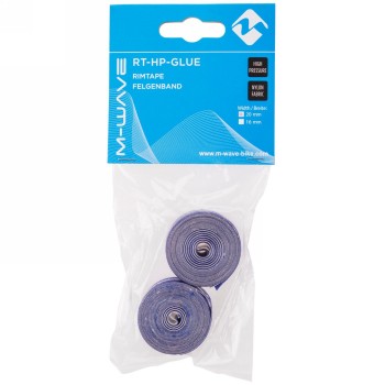 Nastro per cerchioni in tessuto di nylon ultraleggero ad alta pressione, autoadesivo, blu, arrotolato, spessore 0,5 mm, 20 mm x 