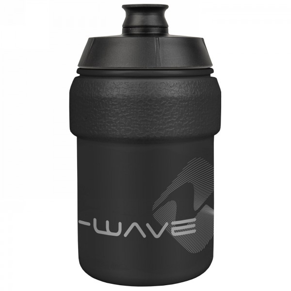 M-wave PBO 350 water bottle, plastic, 350 ml, black/black/black, on card - 1