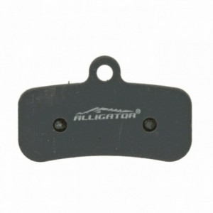 Pair of organic alligator pads with springs, compatible with shimano saint br-m810, saint br-m820, zee br-m640 - 1