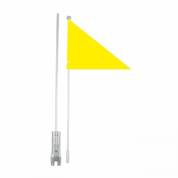 Fluorescent yellow baby flag - 1