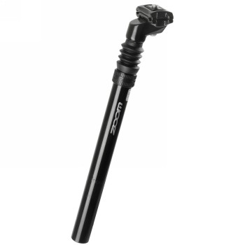 Seat post zoom, aluminium, black, 350 x 27.2 mm, suspension (35 mm), adjustable play and preload, with scale - 1