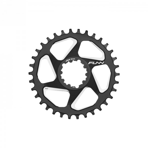 Chainring solo dx 34 teeth in all.7075 cnc black - direct mount-9-12s - 1