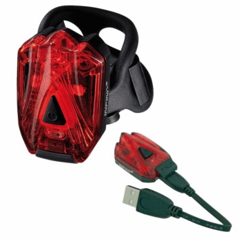 Light lava feu arrière 3 led lumière rouge usb - 1