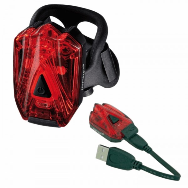 Light lava feu arrière 3 led lumière rouge usb - 1