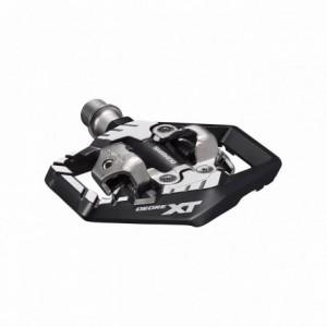 Pd-m8120 xt black aluminum spd pedal with sm-sh51 cleats - 1
