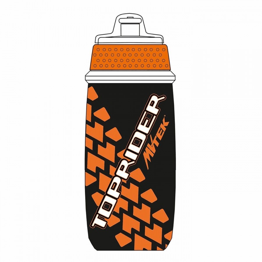 Toprider bottle 650ml orange/black for mtb - 1