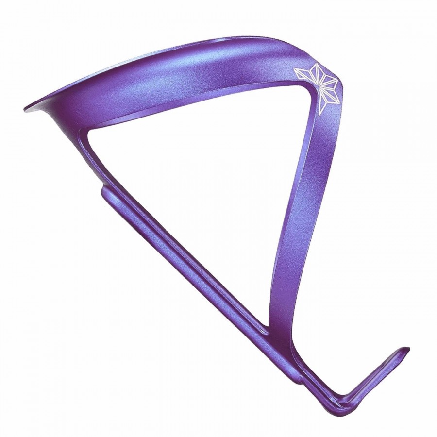 Fly cage bottle cage in purple anodized aluminum - weight: 18gr - 1