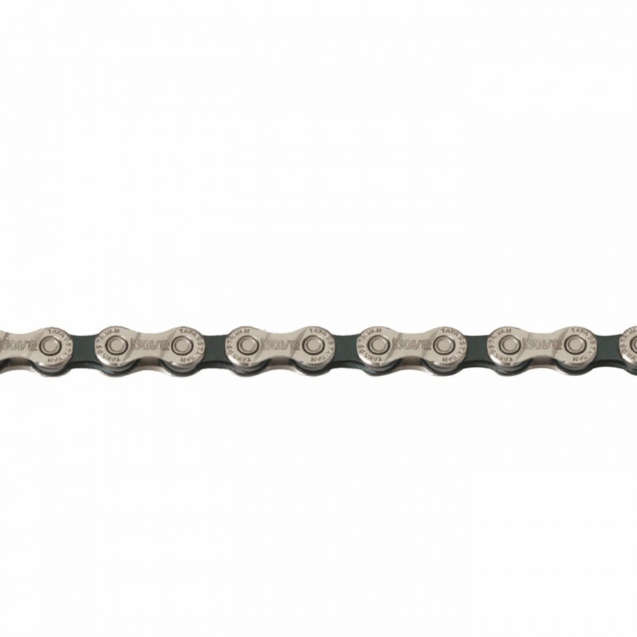 Chain 9s x 116 links black/silver (oem) - 1