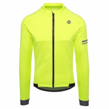 Fluo yellow men's winter sport jacket 2021 size s - 1