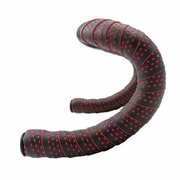 Cinta manillar myst 3mm bicolor negro/rojo - 1