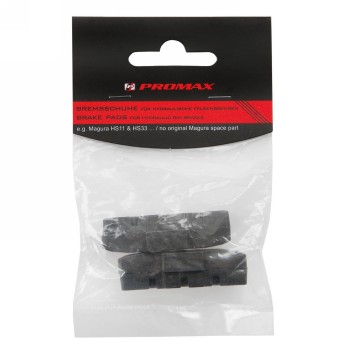 Brake pads for magura hydraulic rim brakes (e.g. hs11, hs22, hs33 r, hs33 r trial, hs33 r firmtech), 50 mm, black, - 3