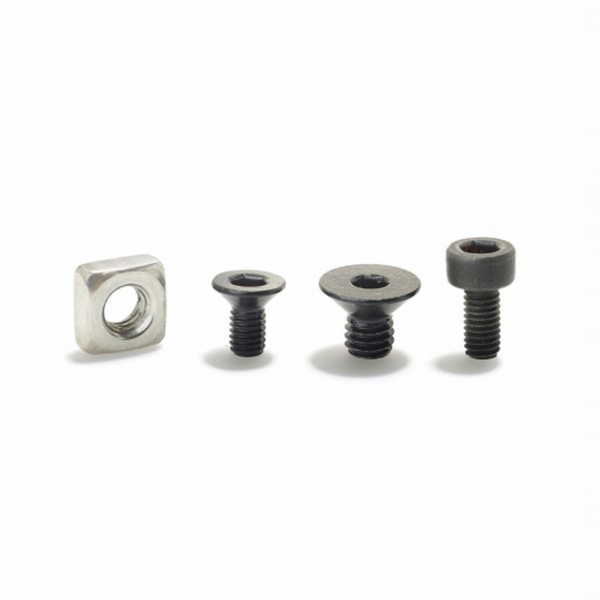 Kit de tornillos de montaje kiox, 1 tuerca cuadrada, 1 tornillo para la caja de cables, 1 tornillo para la placa de montaje, 1 t