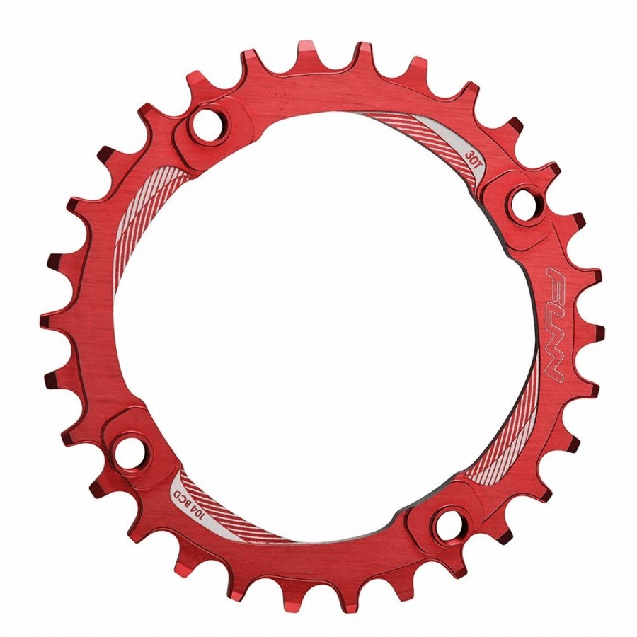 Chainring solo 104 34 teeth aluminum 7075 cnc red - bcd 104mm - 1