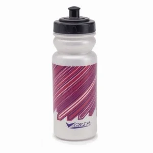 V-Griff 550 ml Stiefmütterchen-Pink-Lila-Wasserflasche - 1