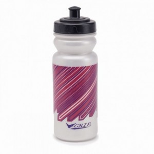 V-grip 550ml pansy pink purple water bottle - 1
