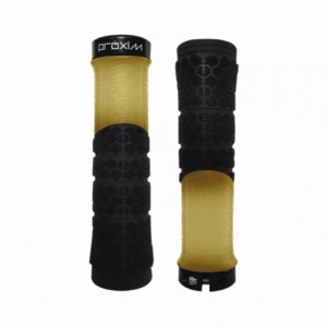 Pair of proxim x-shred black / natural rubber grips - 1