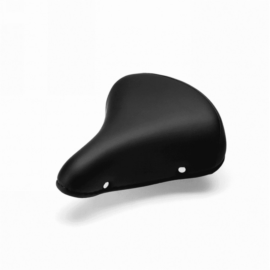 Soft black travel saddle with springs - 1