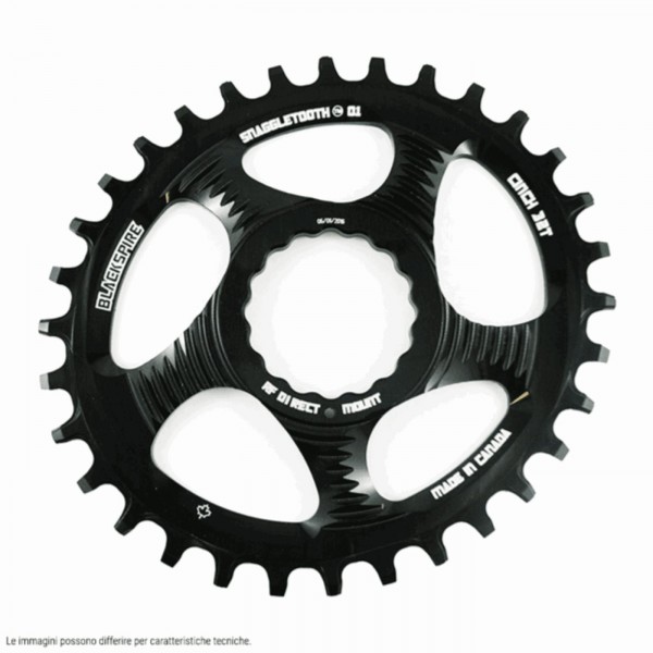 Oval snaggletooth 34 chainring for raceface cinch 6mm offset - 1