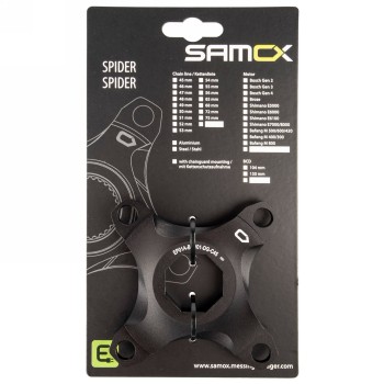 Spider, pour ligne de chaîne 45 mm, alu, pour protection de chaîne, noir anodisé, mv - 2