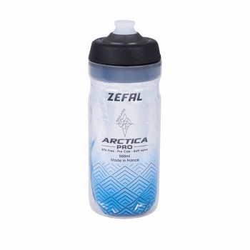 Bouteille d'eau thermale arctica pro 550ml argent/bleu - 1