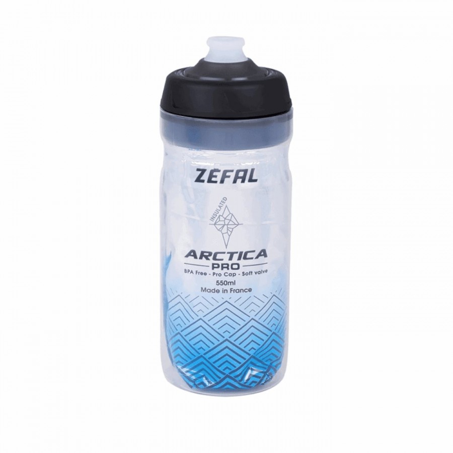 Botella agua termal arctica pro 550ml plata/azul - 1