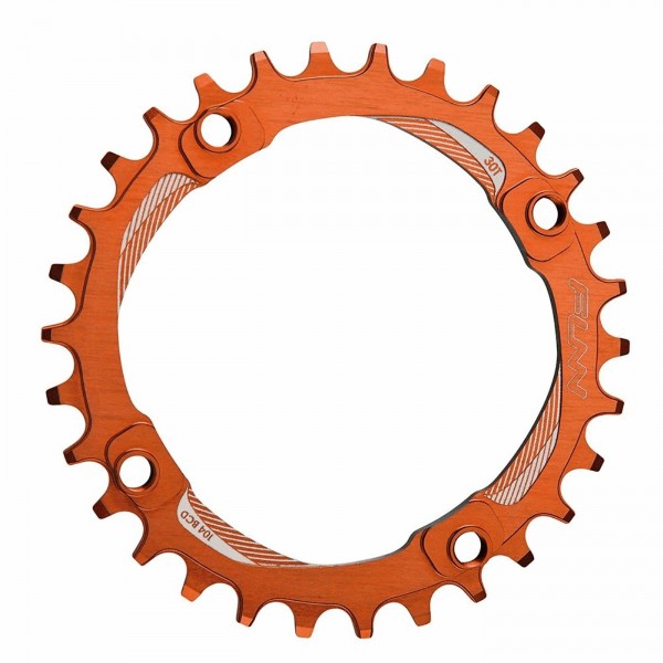 Chainring solo 104 34 teeth aluminum 7075 cnc orange - bcd 104mm - 1