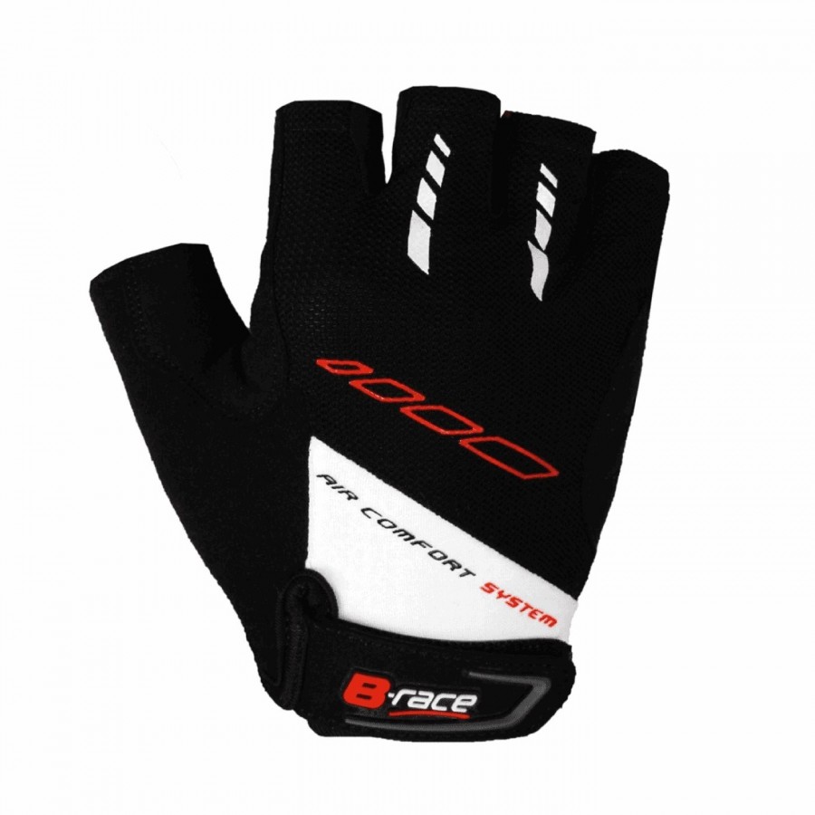 Handschuhe b-race bump gel schwarz / weiss mis. 1 grösse s - 1